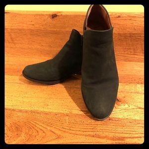 Black suede Lucky Brand booties